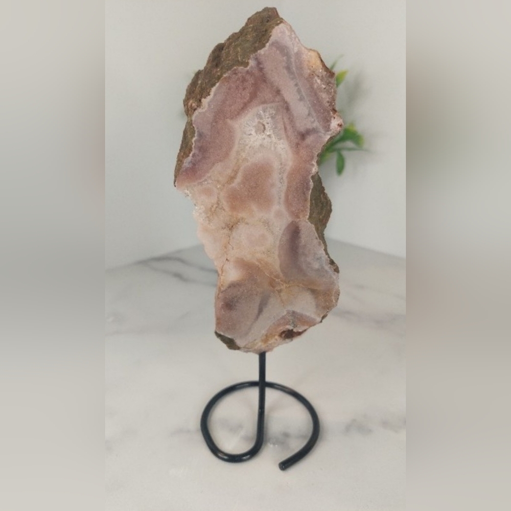 Pink Amethyst Two-Sided Polished Display Slab | Divine Love • Calming Energy
